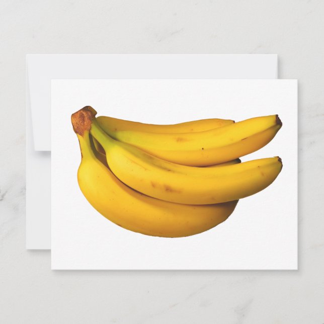 Yellow bananas in a bunch rectangular  note card (Front)