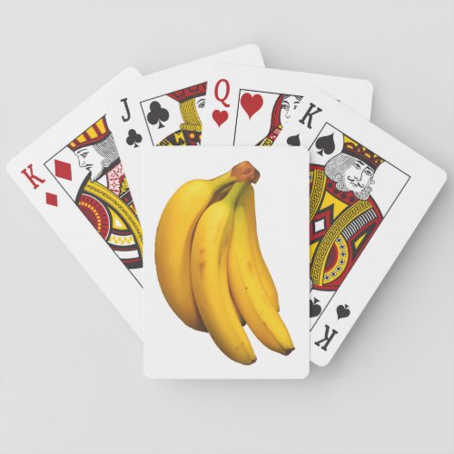 Yellow bananas in a bunch rectangular  poker cards