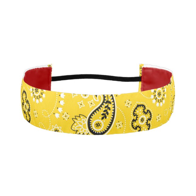 Yellow Bandana Adventure Team Spirit Hiking Fun Athletic Headband (Front)