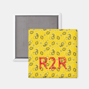 Yellow Bandana R2R Hiking Grand Canyon Fun Magnet
