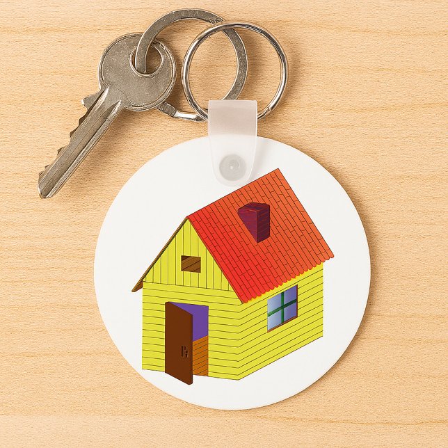 Yellow Barn House Keychain (Creator Uploaded)