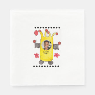 Yellow Bat Monster Kids Birthday Party Paper Napki Napkins
