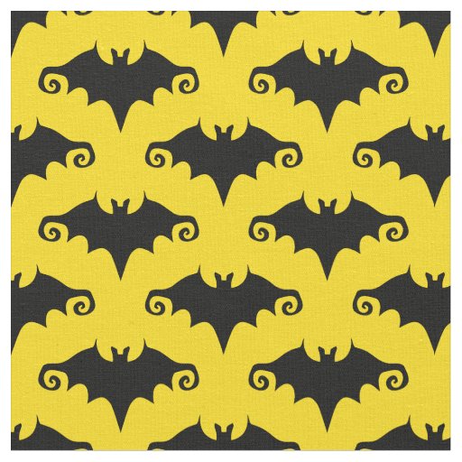 yellow bats fabric
