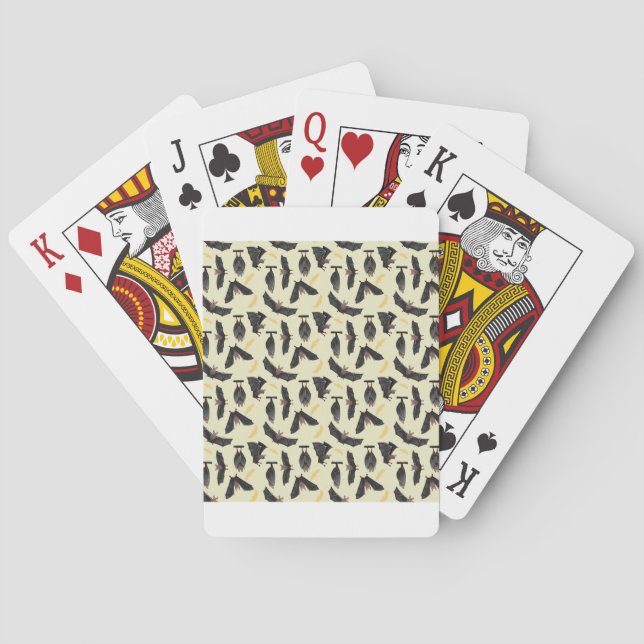 yellow bats poker cards (Back)