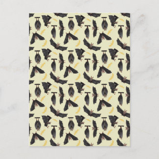 yellow bats postcard