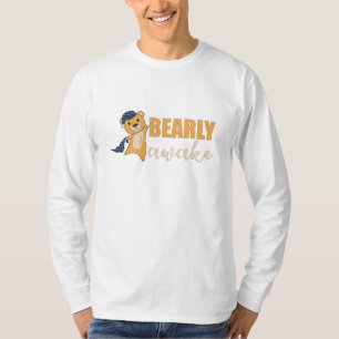 Yellow Bear Bearly Awake Cute Bear Teddy Bear T-Shirt
