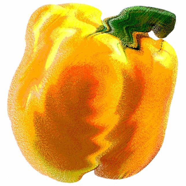 Yellow Bell Pepper Statuette (Front)
