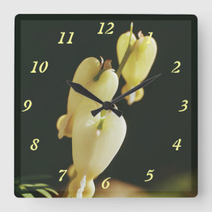 Yellow Bell - Square Wall Clock