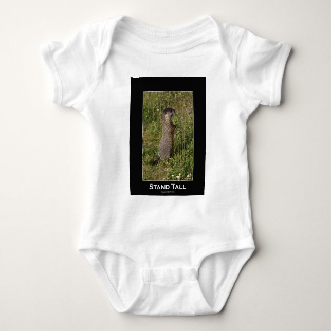 Yellow-Bellied Marmot Gifts Baby Bodysuit (Front)