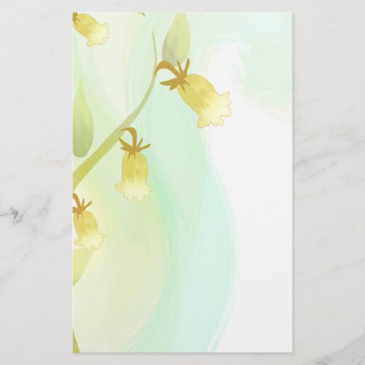 Yellow Bells Watercolor Wash (Front)