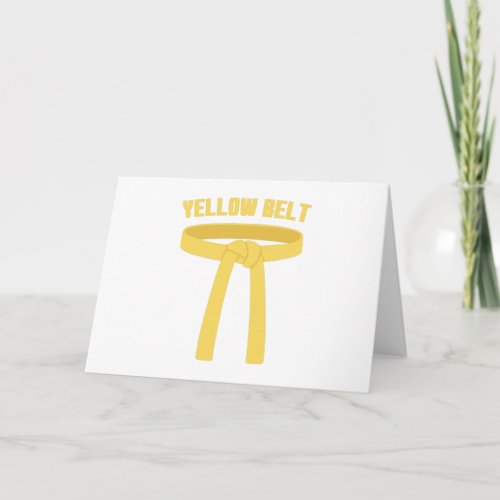 Yellow Belt Card