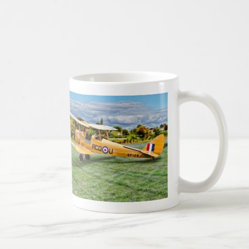 Yellow Bi Plane Coffee Mug