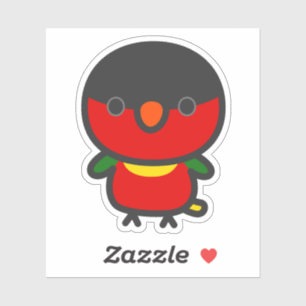 Yellow-bibbed Lory Sticker