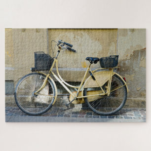 Yellow Bicycle, Copenhagen, Denmark Jigsaw Puzzle