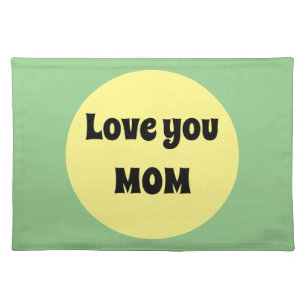 Yellow Big Dot  Cloth Placemat