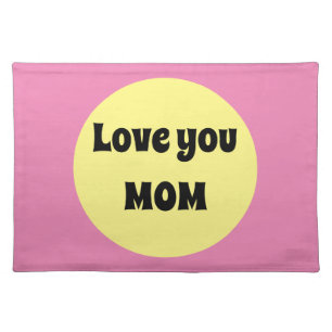 Yellow Big Dot  Cloth Placemat