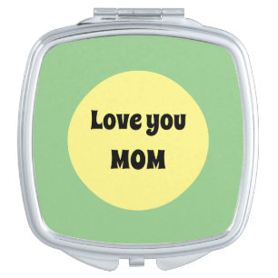 Yellow Big Dot Compact Mirror