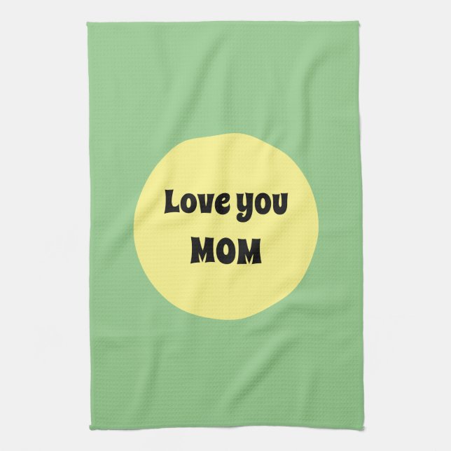 Yellow Big Dot Kitchen Towel (Vertical)