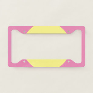 Yellow Big Dot License Plate Frame