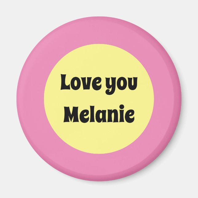 Yellow Big Dot Magnet (Front)