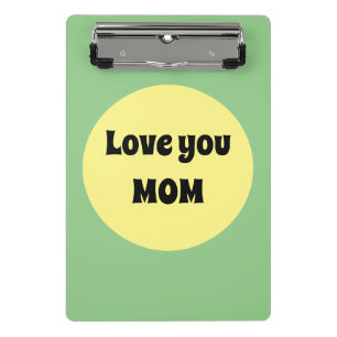 Yellow Big Dot Mini Clipboard