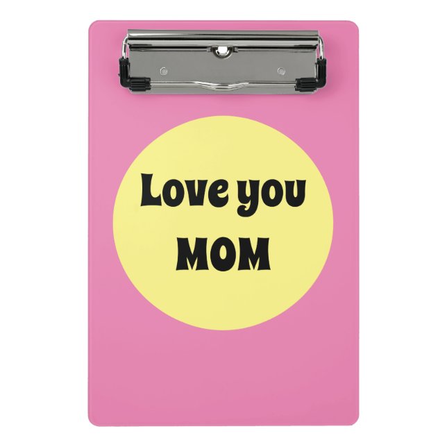 Yellow Big Dot Mini Clipboard (Front)