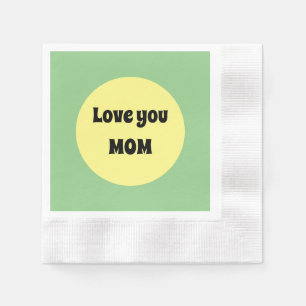 Yellow Big Dot Paper Coaster Napkins