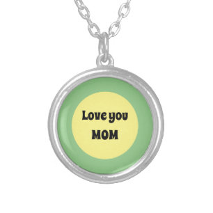 Yellow Big Dot Paper Coaster Silver Plated Necklace