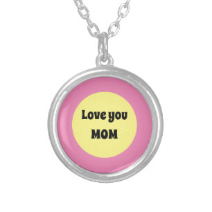 Yellow Big Dot Paper Coaster Silver Plated Necklace