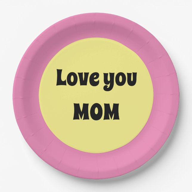 Yellow Big Dot Paper Plates (Front)