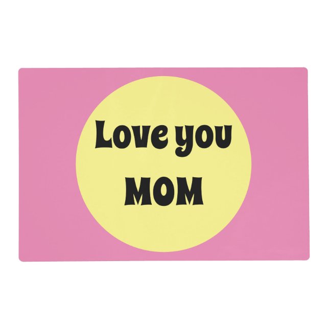 Yellow Big Dot  Placemat (Front)