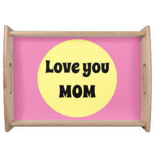 Yellow Big Dot Serving Tray