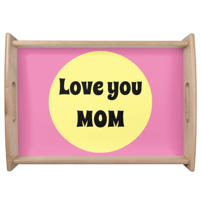 Yellow Big Dot Serving Tray (Front)