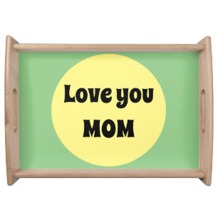 Yellow Big Dot Serving Tray