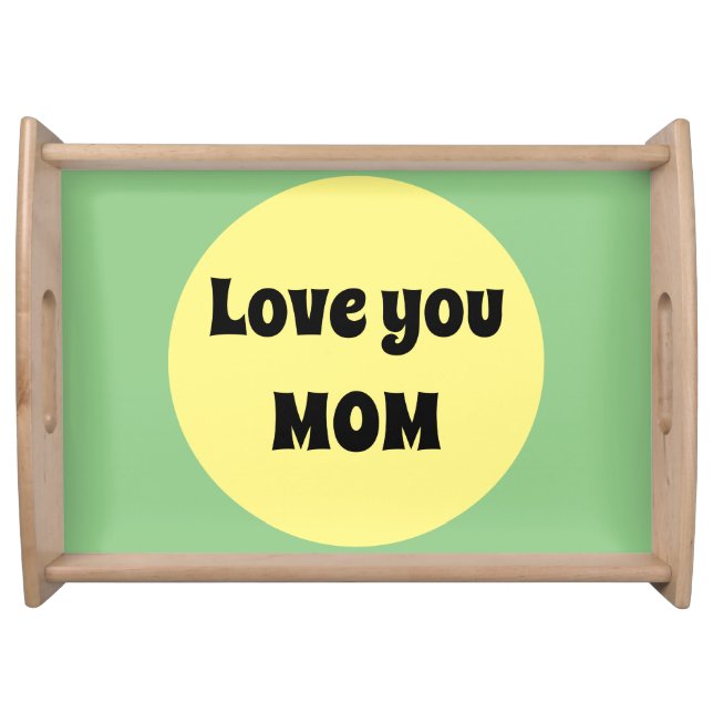 Yellow Big Dot Serving Tray (Front)