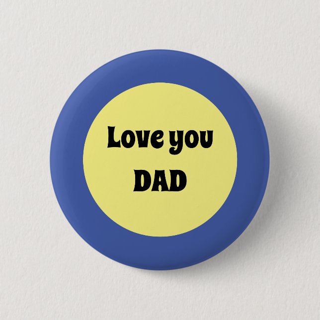 Yellow Big Dot Square Sticker Button (Front)