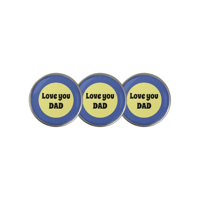 Yellow Big Dot Square Sticker Golf Ball Marker (3 Up)
