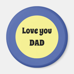 Yellow Big Dot Square Sticker Magnet