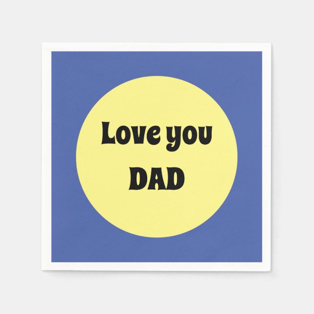 Yellow Big Dot Square Sticker Napkins (Front)