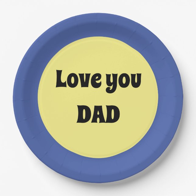 Yellow Big Dot Square Sticker Paper Plates (Front)