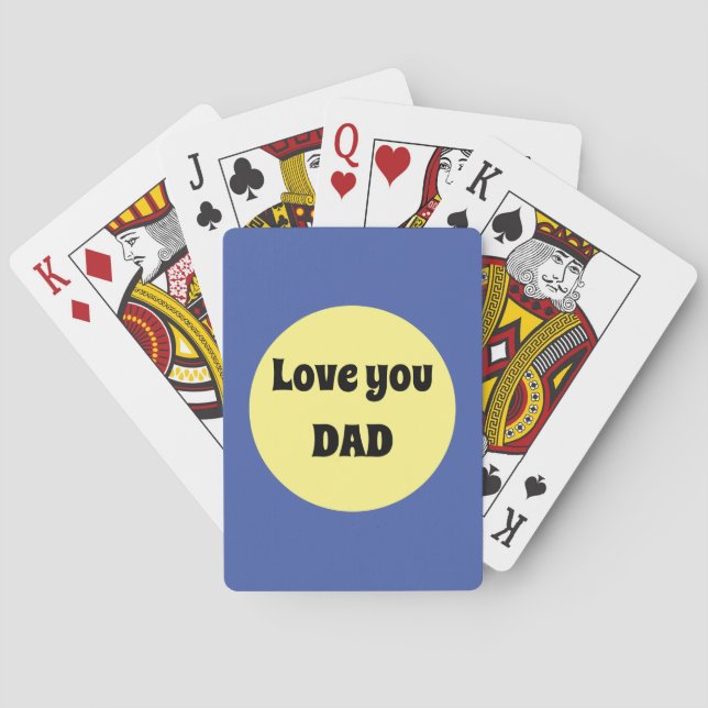 Yellow Big Dot Square Sticker Poker Cards (Back)