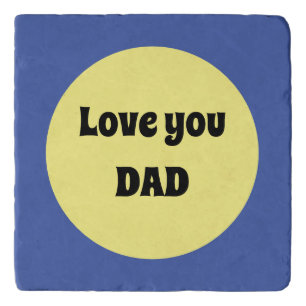 Yellow Big Dot Square Sticker Trivet