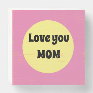 Yellow Big Dot Wooden Box Sign