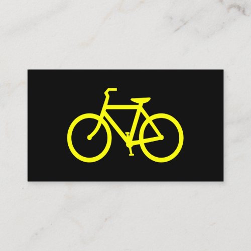 Yellow  Bike Business Card