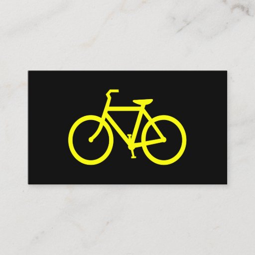 Customizable Yellow  Bike Business Cards