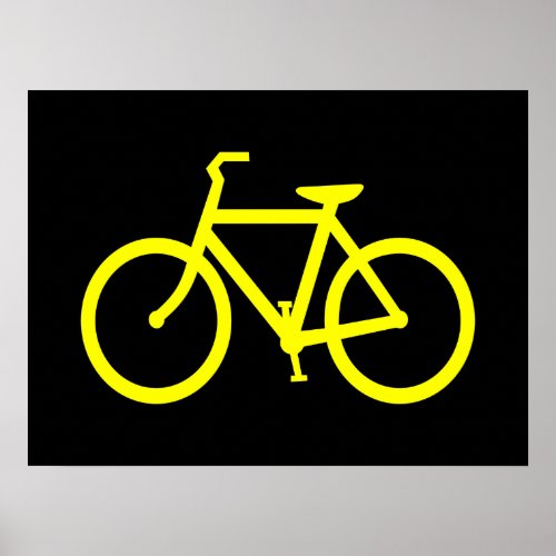 Yellow  Bike Poster