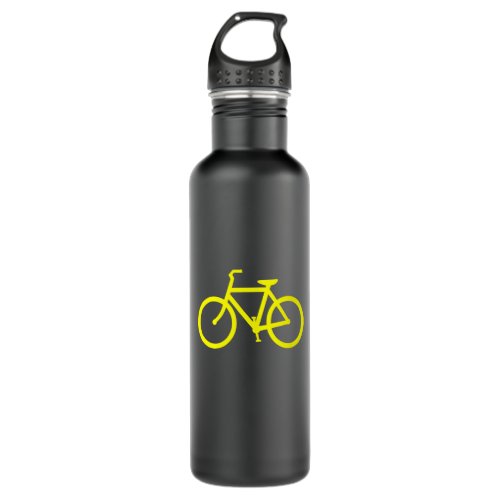 Yellow  Bike Stainless Steel Water Bottle