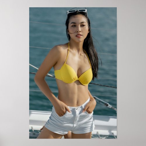 Yellow Bikini Poster 12x18