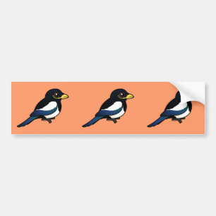 Yellow-billed Magpie Bumper Sticker
