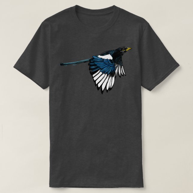 Yellow Billed Magpie T-Shirt (Design Front)